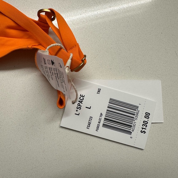 L Space - Seamless Alec Bikini Top - Tangerine - Picture 4 of 5